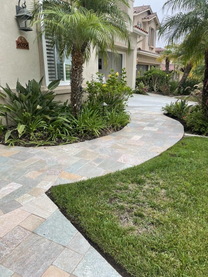 Quartzite walkway