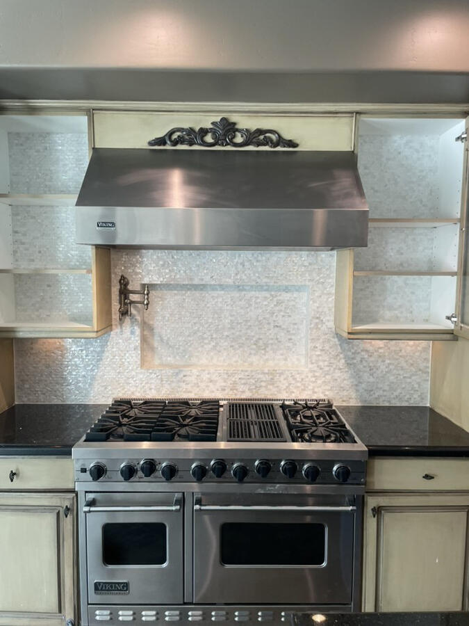 Marble mosaic backsplash - cabinet backsplash also marble mosaic